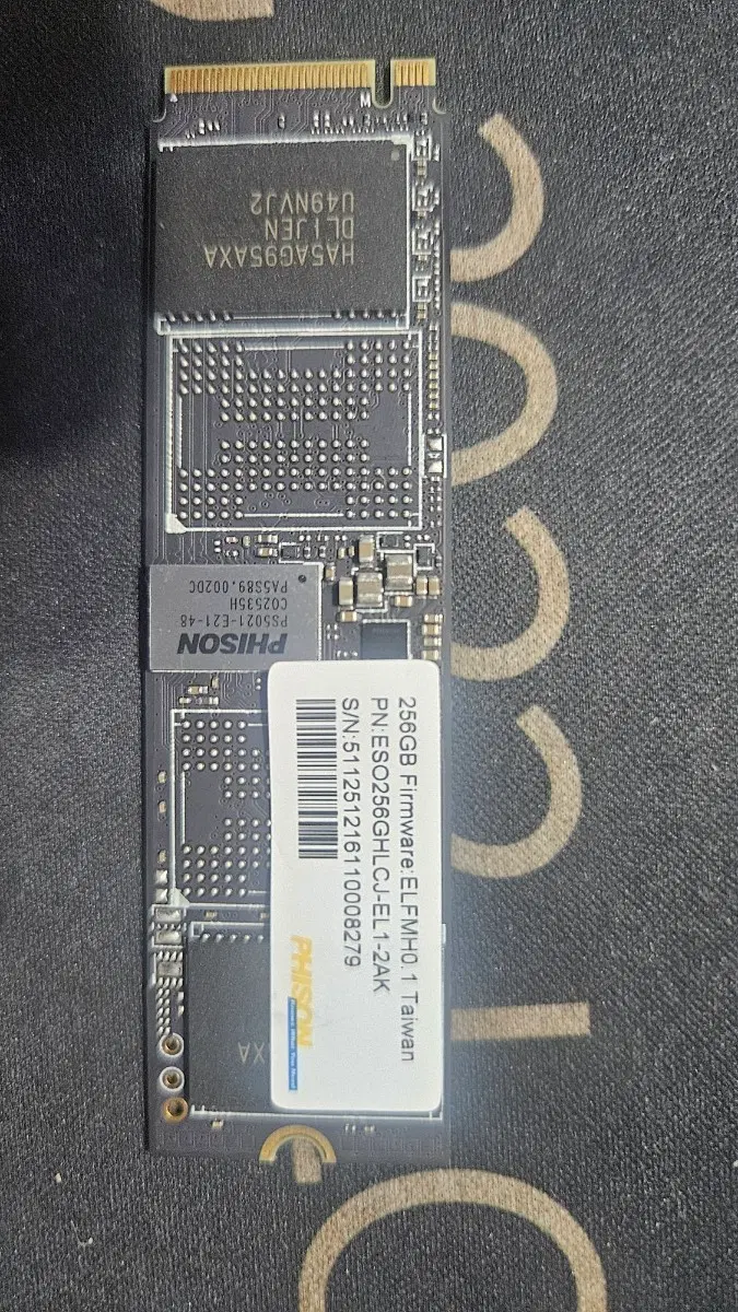 PHISON 256GB NVMe SSD 미사용