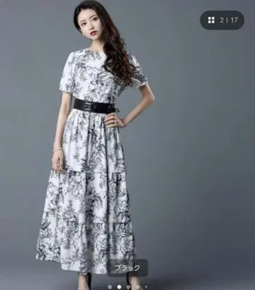 에밀리아 위즈 꽃무늬 캉캉 스커트 원피스