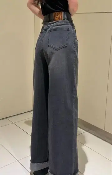 MURUA 와이드 데님 플레어 데님