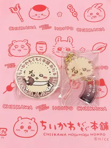 [오타루점 한정판] 치이카와 (먼작귀) 모구모구 본포 랏코 캔뱃지 아크릴 참 새상품