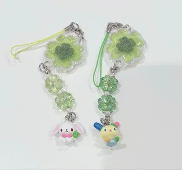 산리오 클로버 스트랩 우사하나 시로 우사