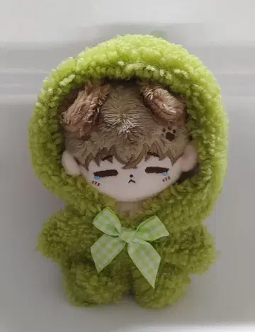 무속성 강아지 귀 봉제 인형 본체 인형옷 의류 세트