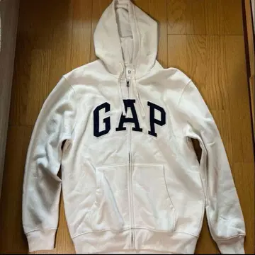 GAP 집업 후드티 화이트 S 사이즈