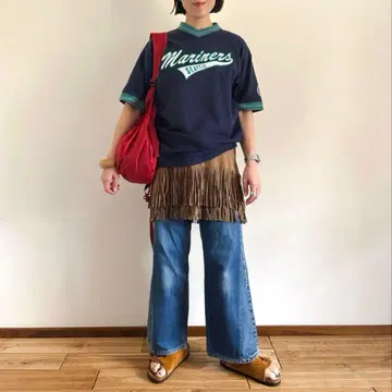 빈티지 시애틀 매리너스 링거 티