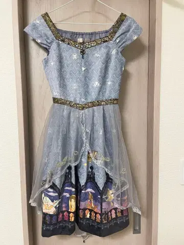 Secret Honey Disney 정품 재스민 올 패턴 원피스