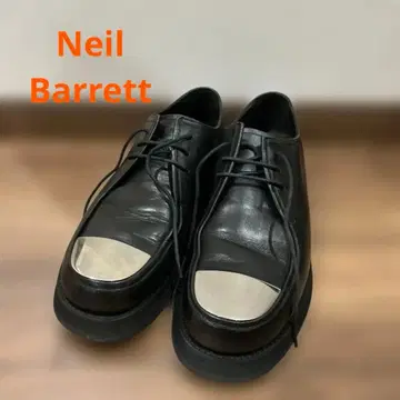 Neil Barrett Metal Toe Leather Shoes