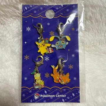 포켓몬 센터 한정판 메탈 참 세트 Christmas