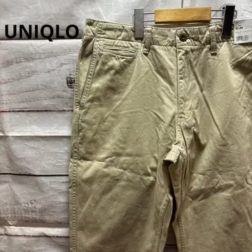 새상품 UNIQLO 빈티지 레귤러핏 치노 베이지 택 포함