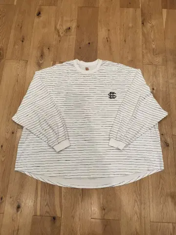 SEE SEE SUPER BIG ROUND BORDER TEE 화이트 XL