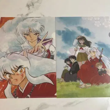 이누야샤 클리어 파일 A4 사이즈 원작 그림 2종