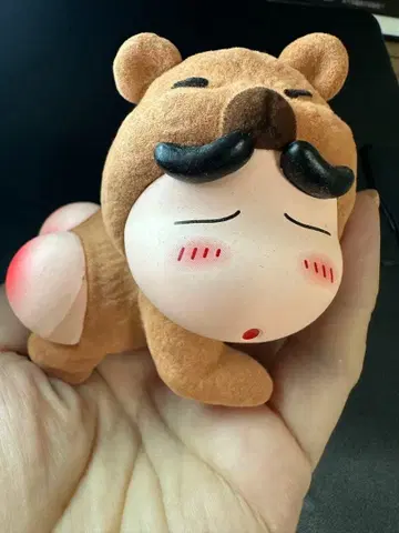짱구는 못말려(크레용 신짱) 곰 인형옷 엉덩이 뽕긋 피규어 (브라운)
