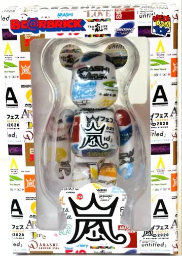 [ 미개봉 새상품 ] 아라시 ARASHI 라이브 로고 베어브릭 아라시 x BE@RBRICK