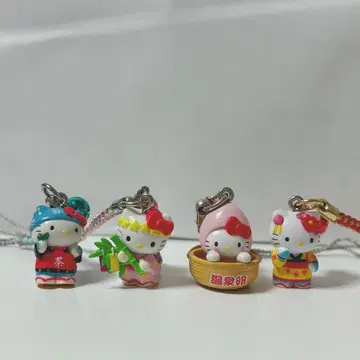 지역 한정 키티 족쇄 스트랩 4개 세트 지역 한정 굿즈
