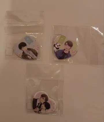 애니메이션 체리마호 하트 캔뱃지 세트 아다치 키요시 & 쿠로사와 유이치