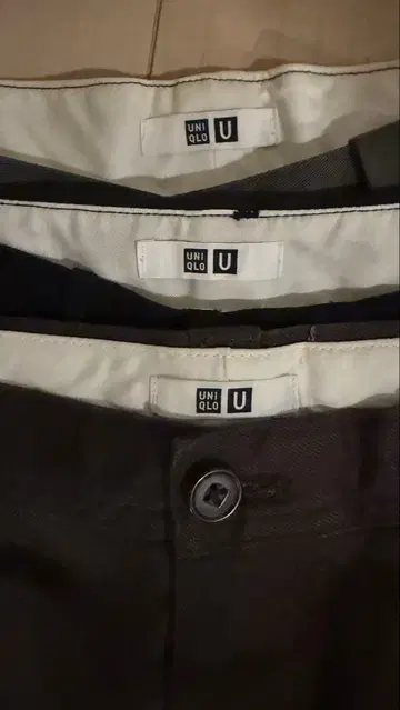 UNIQLO U 남성용 팬츠 3종 세트