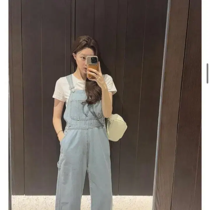 블루민 Blumin 레이크 데님 오버롤