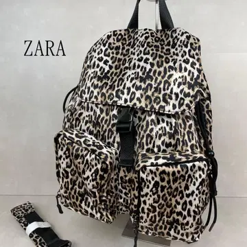 새상품급 ZARA 단종 백팩 숄더백 2WAY 레오파드 무늬 대용량