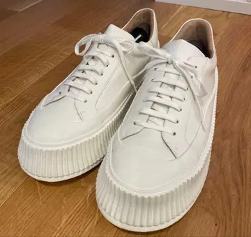 JIL SANDER 플랫폼 가죽 스니커즈 43