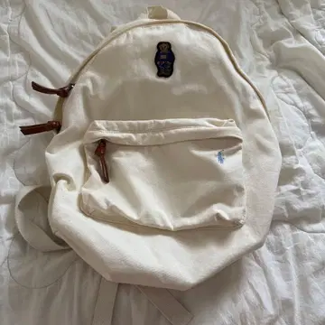 폴로 랄프로렌 폴로베어 홀스 로고 와펜 캔버스 백팩 새상품급