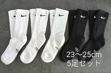 [정품] NIKE 나이키 양말 양말 삭스 23~25cm 5족 세트