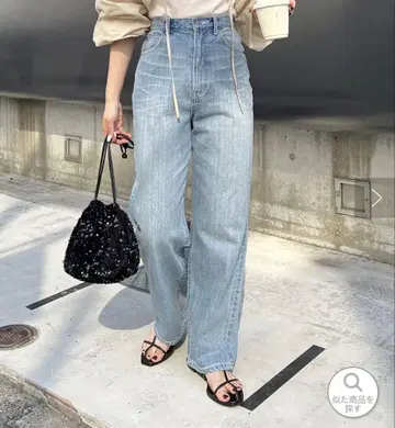 카프리슈르마쥬 하이웨스트 스트레이트 데님 36