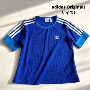 adidas Originals 아디컬러 70s 니트 T셔츠 블루 L