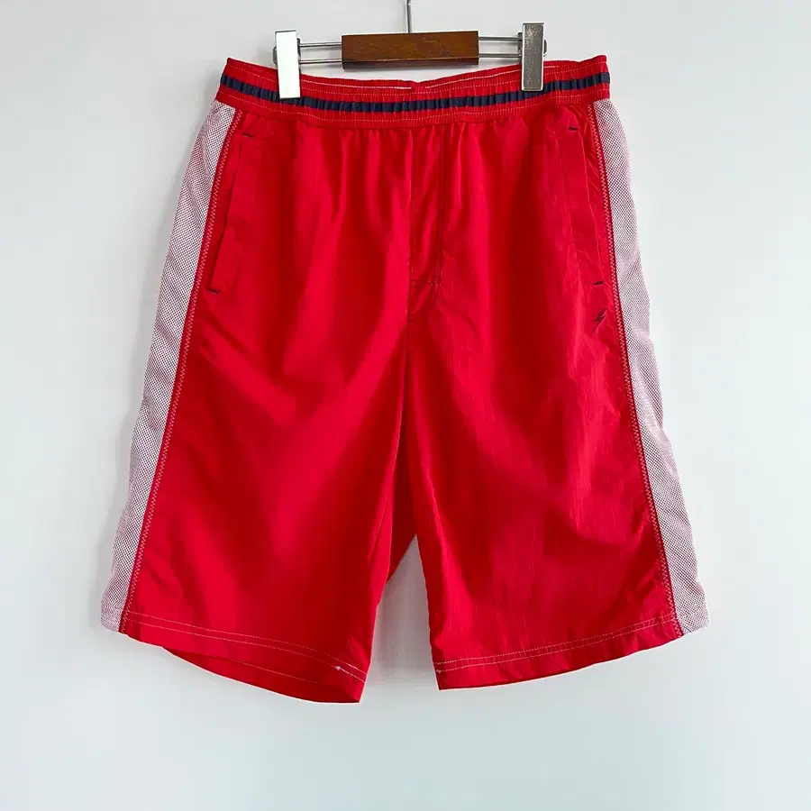 Karl Max 칼마 레드 스티치 밴딩 반바지 95-033