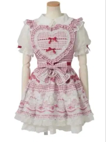 리즈리사 Sweet Gingham Tea Room 원피스 레드