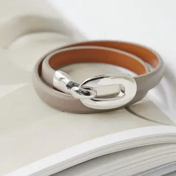 ear PAPILLONNER 가죽 버클 팔찌/초커