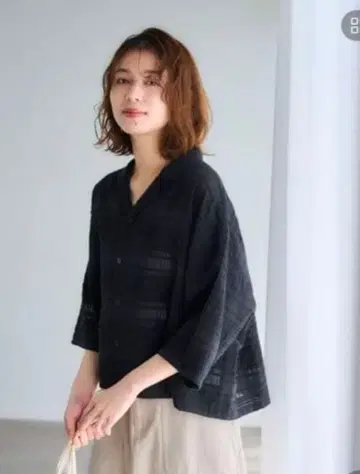 [ 미사용 새상품 ] studio CLIP 모듬 체크 오픈 카라 셔츠