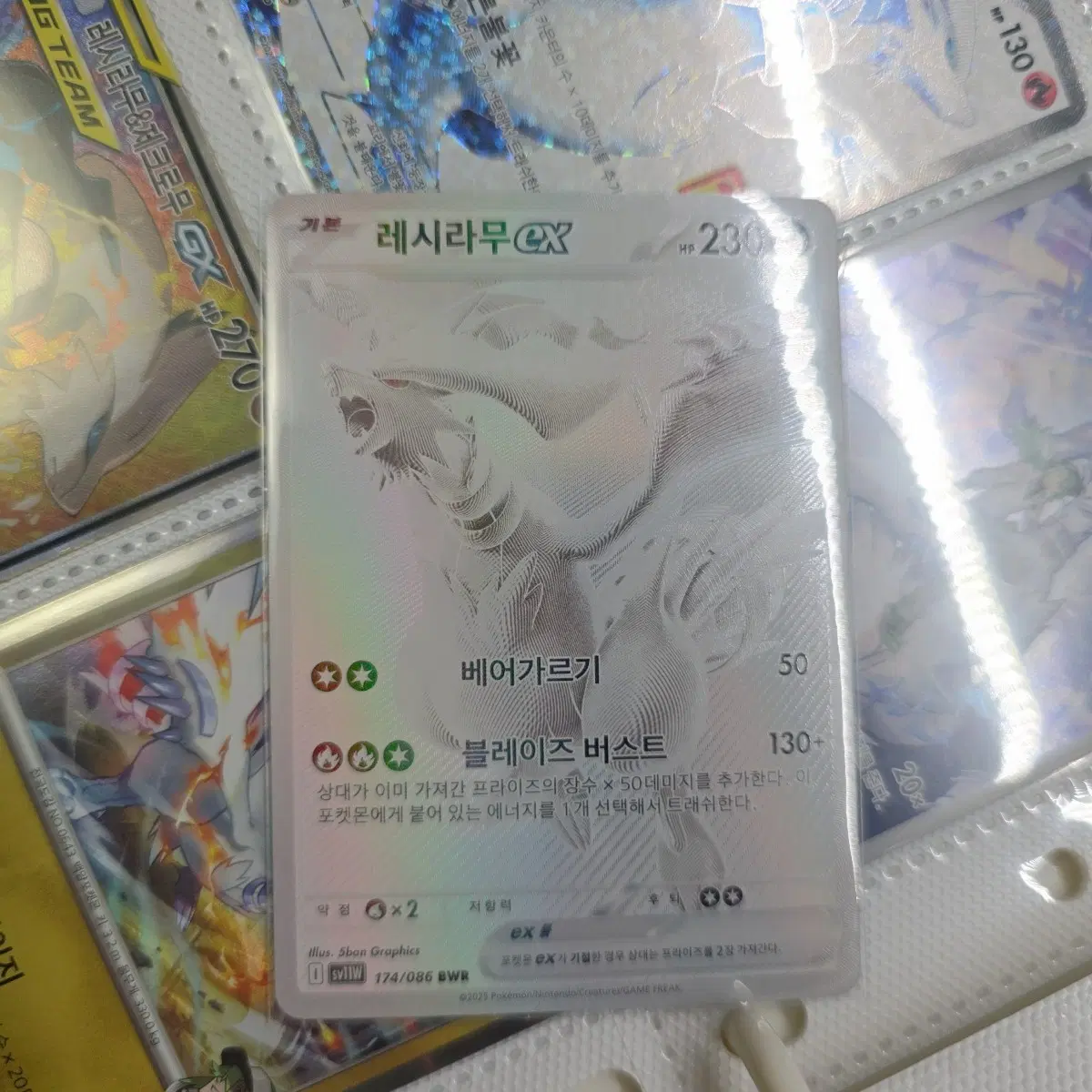 포켓몬카드 레시라무 BWR (BRG9예상)