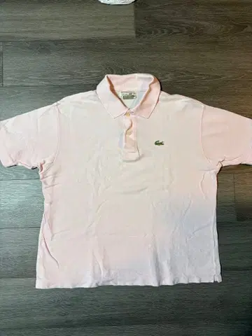 CHEMISE LACOSTE 피케 셔츠 프랑스제 핑크