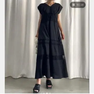 새상품급 아메리 레이스 도킹 레이스업 드레스 ameri vintage