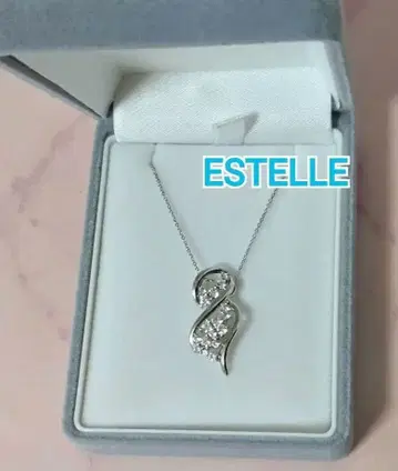 새상품급 ESTELLE 에스테르 플라티나 실버 목걸이