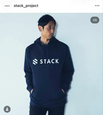 STACK 맨투맨 박일규 L 사이즈 블랙 사간 도스 마리노스