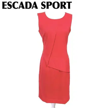 ESCADA SPORT 슬리브리스 드레스 원피스 36 오렌지 핑크