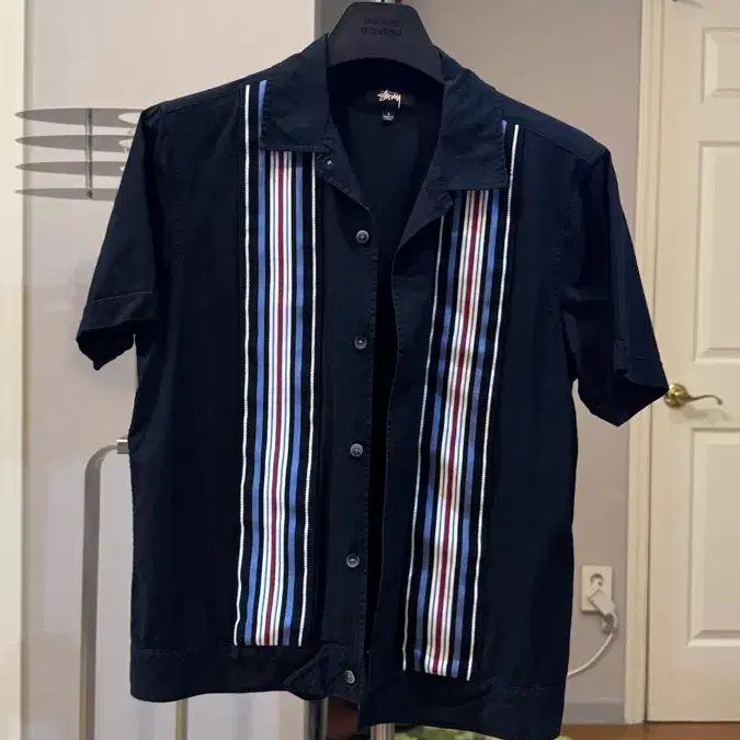 [S] 스투시 Stussy 스트라이프 니트 패널 셔츠
