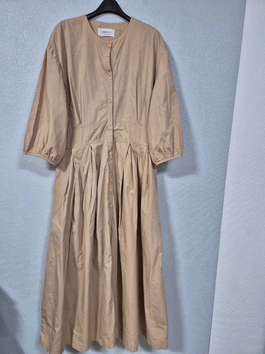 DRESS.U 퍼프소매 코튼 셔링원피스 66
