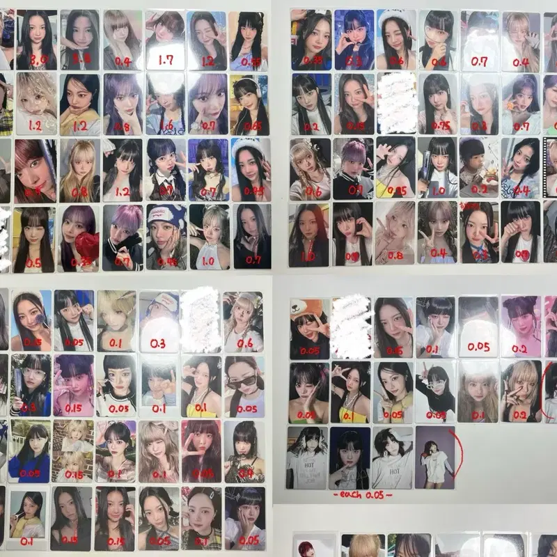 (급처!!덤이쁜거많이드려용)르세라핌 홍은채 포토카드 포카 미공포 md 특전 럭드 쇼케이스