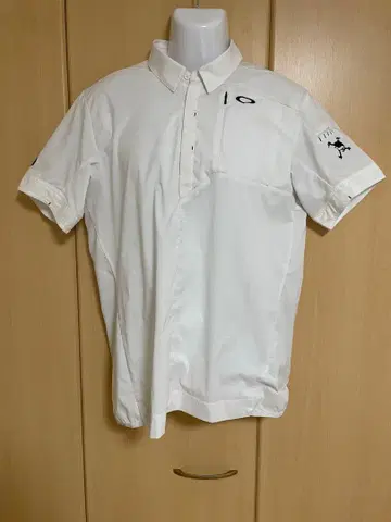 Oakley 오클리 반팔 골프 셔츠 XL 화이트 테크 계열 스트레치