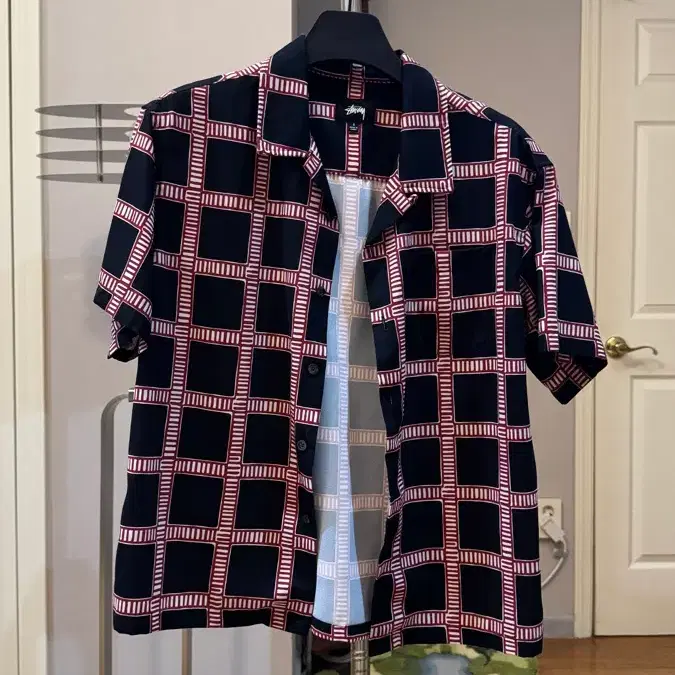 [S] 스투시 Stussy 핸드 드로운 플래드 셔츠