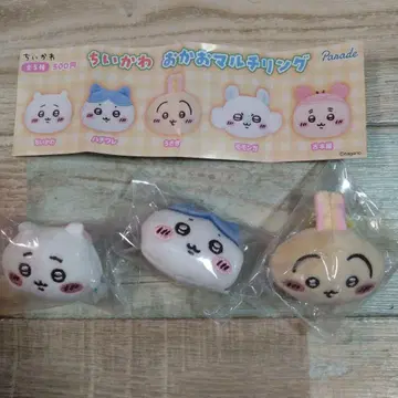 치이카와 (먼작귀) 얼굴 멀티 반지 3종 세트