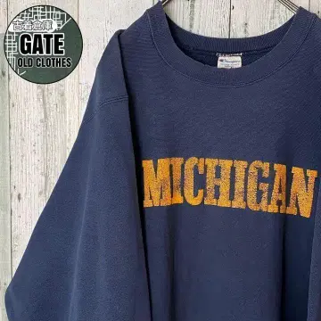 80s 챔피온 MICHIGAN 리버스 위브 맨투맨 XLARGE
