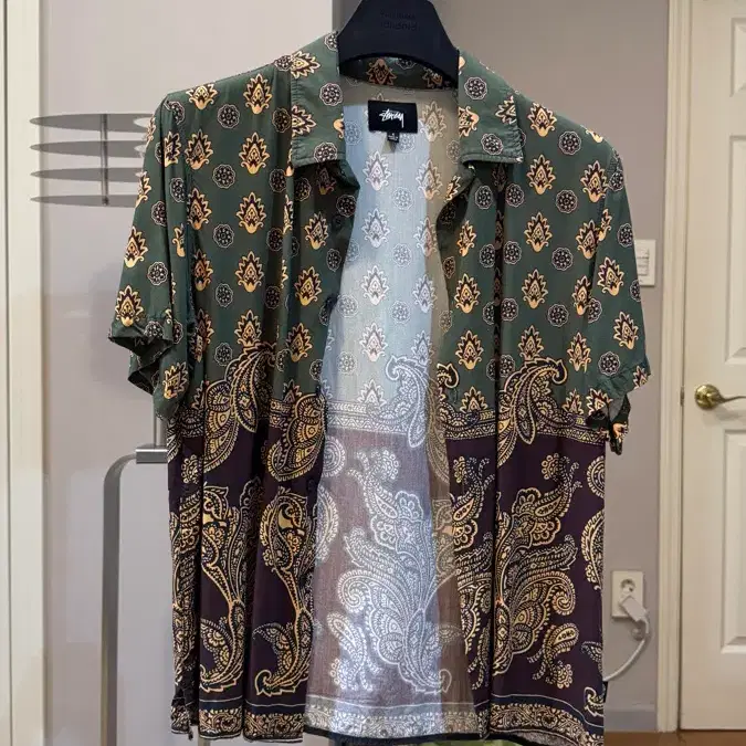 [S] 스투시 Stussy 페이즐리 프린트 우븐 셔츠