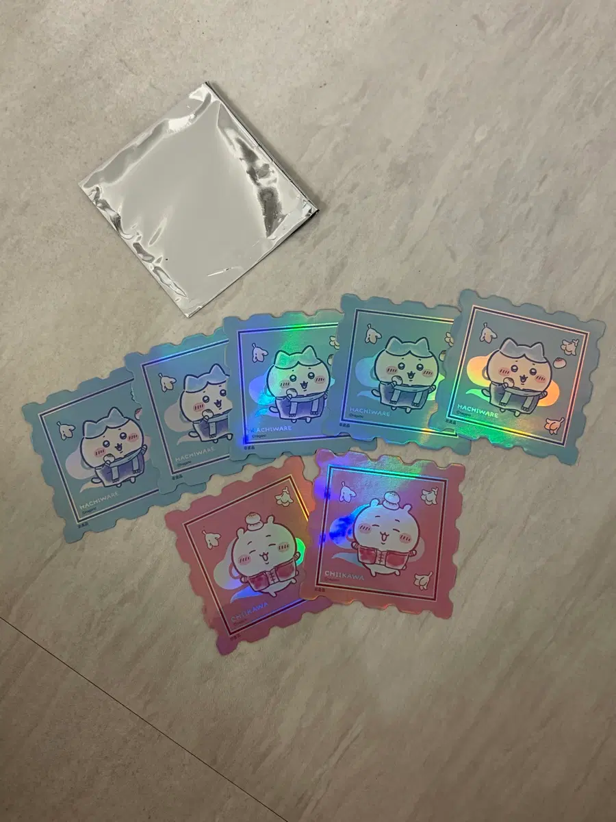 치이카와 상하이 홀로그램 스티커
