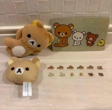 리락쿠마 산엑스 유니버스 카드 커넥트 씰 인형 배지