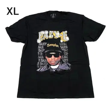 정품 새상품 Eazy-E 이지이 티셔츠 랩 티셔츠 블랙 XL