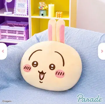 치이카와 (먼작귀) 모찌루 오카오 초 BIG 봉제 인형 토끼 (약 40cm)