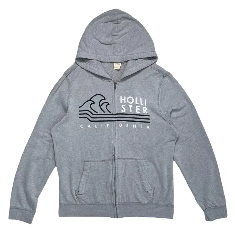 HOLLISTER 후드집업 그레이 L