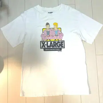레어 새상품급 여름 아이템 엑스라지 beavis and BUTT-HEAD 화이트 티셔츠